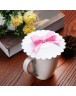 Bowknot Dustproof Reusable Cup Silicone Lid Cup Cover Seal Cover (White)