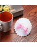 Bowknot Dustproof Reusable Cup Silicone Lid Cup Cover Seal Cover (White)