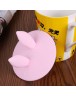 Rabbit Ear Dustproof Reuseable Silicone Magic Cover Cup Lid(Pink)