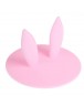 Rabbit Ear Dustproof Reuseable Silicone Magic Cover Cup Lid(Pink)