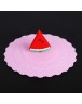 Cartoon Fruit Dustproof Reusable Silicone Cup Cover Seal Lid (Watermelon)