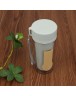 300ml Portable Wheat Straw Water Bottle Double Layer Eco-friendly