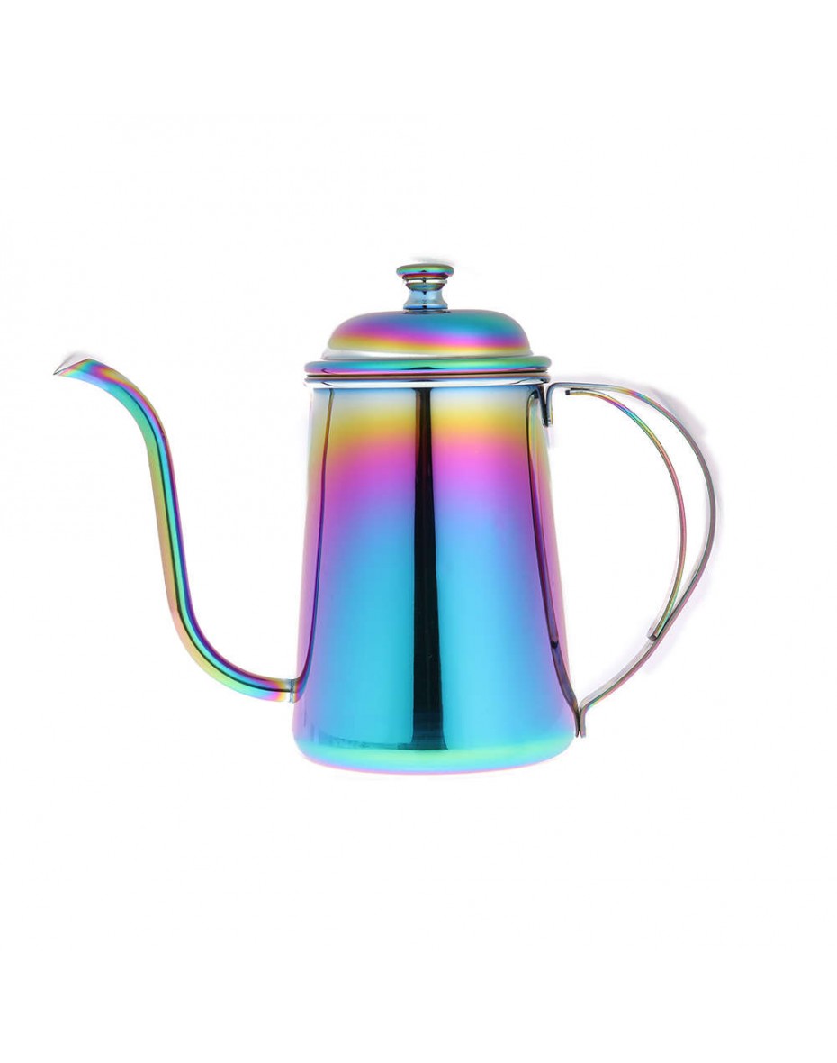 7Color 650ml Coffee Tea Pot Hand Coffee Pot Small Mouth Pot