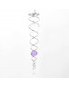 Stainless Mirror Motor Rotate Wind Chimes Crystal Ball Decor Hanging Piece