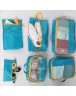 6pcs/set Nylon Travel Storage Bag Fine Mesh Clothing Case