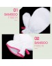 2pcs Bamboo Fiber Washing Gloves Warp Oil Decontamination Gloves