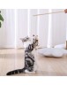 Cat Animal Plush Feathers Teasing Wand Pet Teaser Stick Rod Interactive Toy