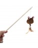 Cat Animal Plush Feathers Teasing Wand Pet Teaser Stick Rod Interactive Toy