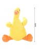 Cartoon Pet Dog Chew Squeak Toys Plush Yellow Duck Bite Resistant Toy