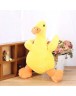 Cartoon Pet Dog Chew Squeak Toys Plush Yellow Duck Bite Resistant Toy