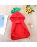 Strawberry Pets Dogs Coat Cotton Puppy Cats Christmas Party Costume Clothes