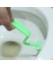 Portable Toilet Brush Bathroom Scrubber V-Type Cleaner Bent Bowl Handle