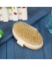 Soft Natural Bristle SPA Brush Wooden Bath Shower Brush Skin Body Massager