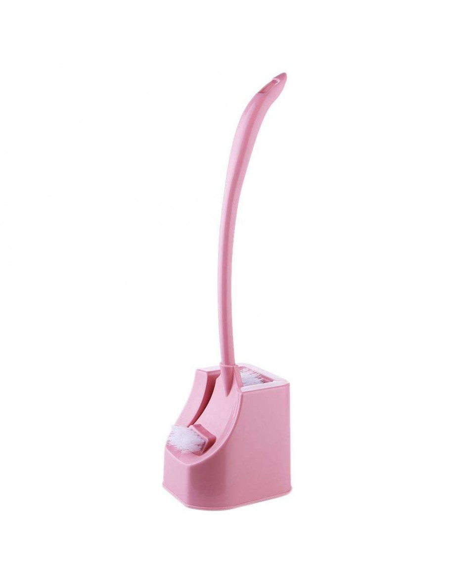 Plastic Toilet Cleaning Brush Curved Clean Bending Handle Brushes