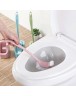 Plastic Toilet Cleaning Brush Curved Clean Bending Handle Brushes