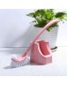 Plastic Toilet Cleaning Brush Curved Clean Bending Handle Brushes