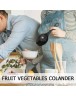 Plastic Fruit Vegetables Colander Strainer Drain Water Scoop Kitchen Tools